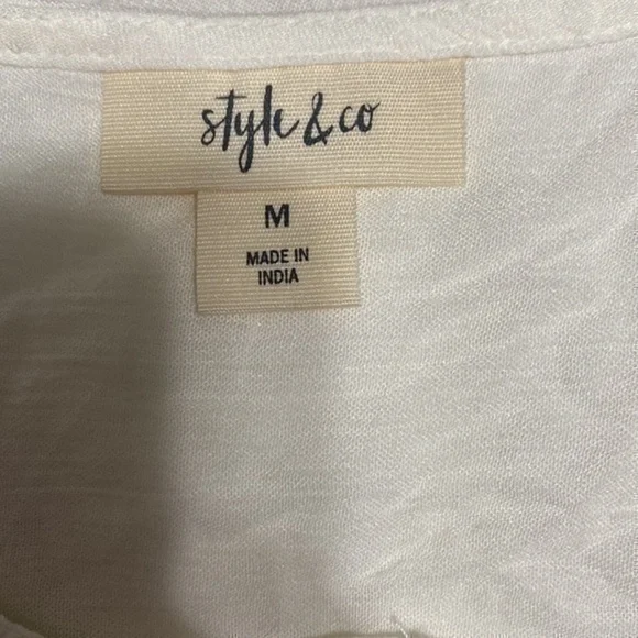 Style & Co  Embellished Peasant Top!! - Picture 7 of 10